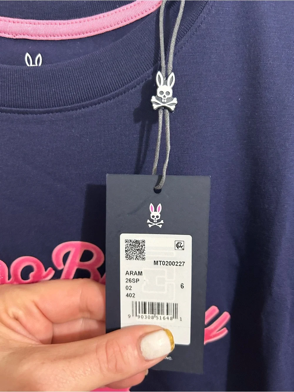 NWT Men’s Psycho Bunny Skull and Crossbones T-shirt